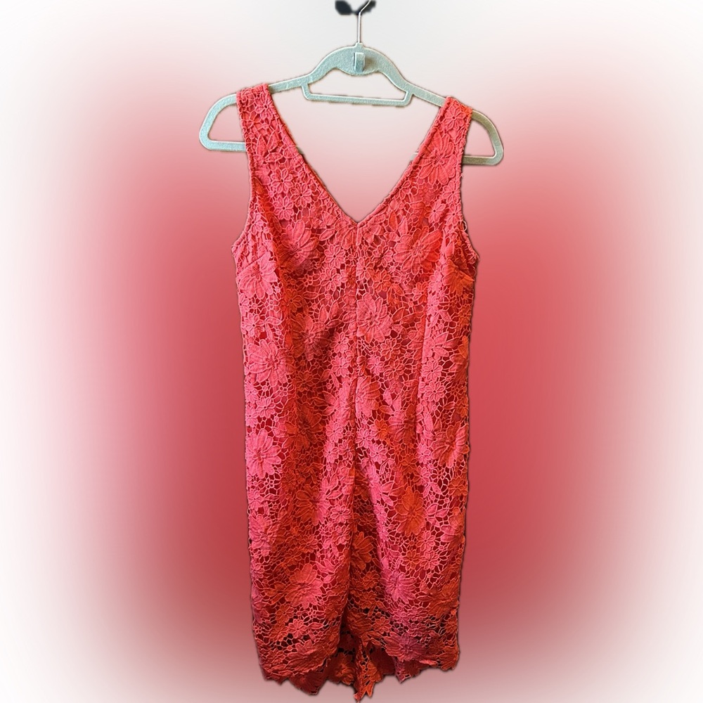 Soieblu Pink Lace Dress Size Large
